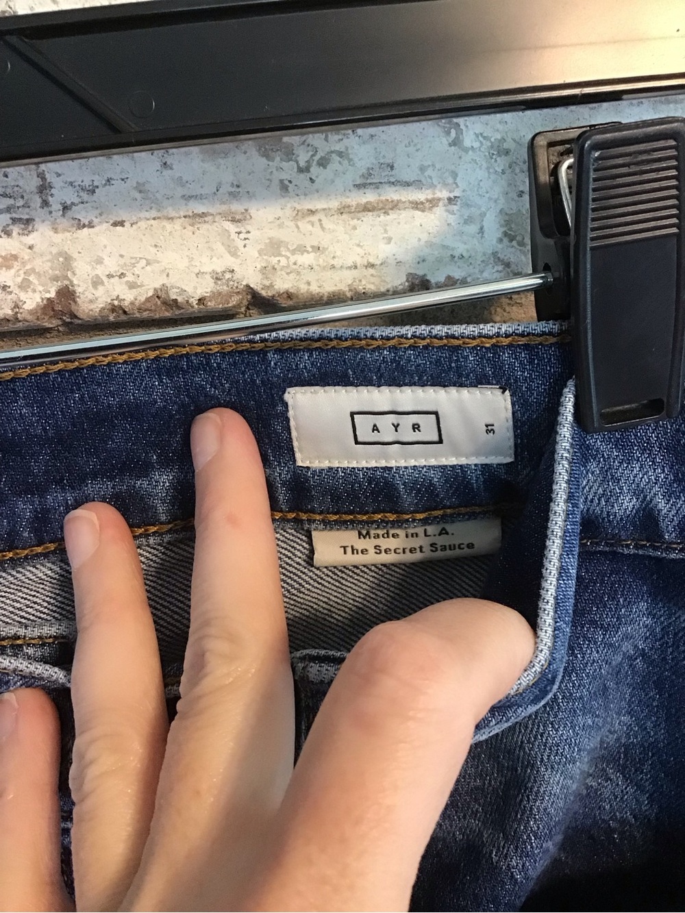 AYR Women's THE SECRET SAUCE High Rise Wide-Leg Denim GOOD MOOD Jeans 31 - Picture 4 of 8